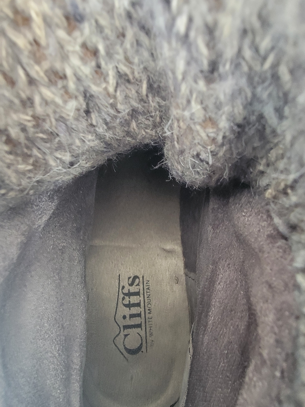 Cliffs by White Mountain Women Ankle Boots Gray Size 9M Lace Up Fleece Comfort - Picture 6 of 10